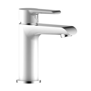 Смеситель для раковины Rossinka W35 Хром / Белый W35-12