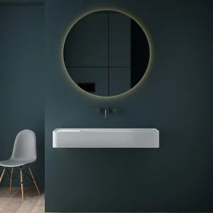 Раковина подвесная Vincea VWB 120х40 Solid Surface Белый матовый VWB-6S312MW